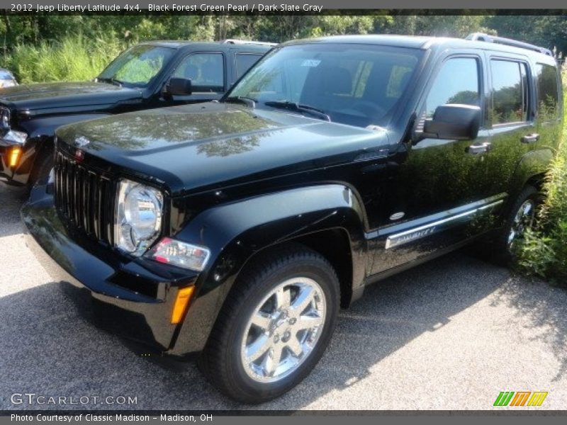 Black Forest Green Pearl / Dark Slate Gray 2012 Jeep Liberty Latitude 4x4