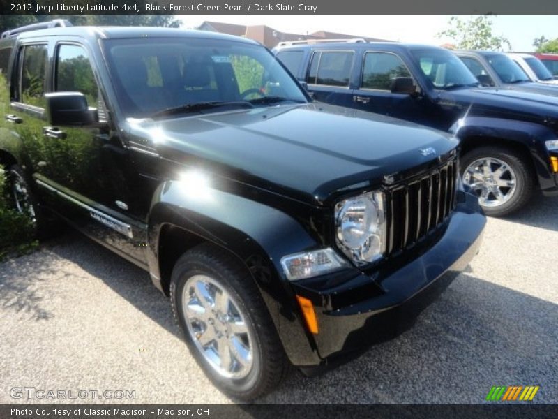 Black Forest Green Pearl / Dark Slate Gray 2012 Jeep Liberty Latitude 4x4