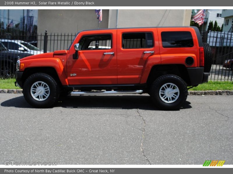 Solar Flare Metallic / Ebony Black 2008 Hummer H3