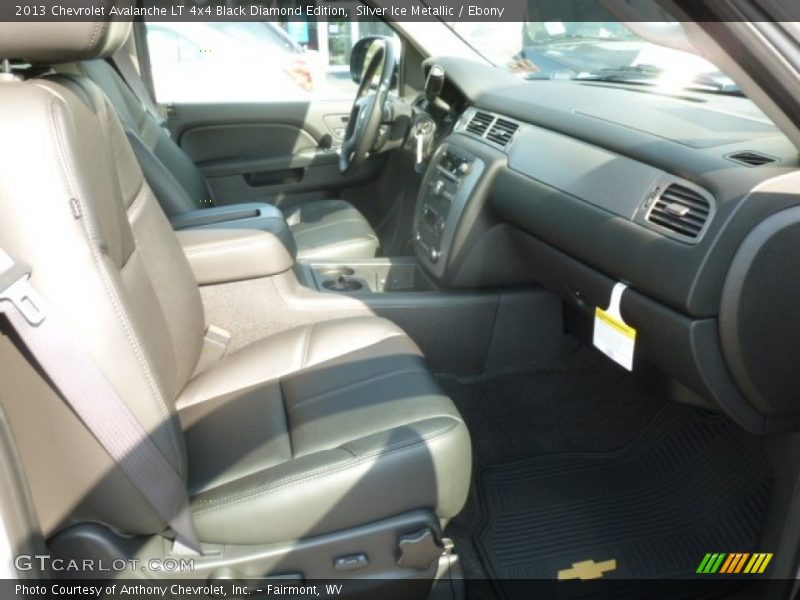 Silver Ice Metallic / Ebony 2013 Chevrolet Avalanche LT 4x4 Black Diamond Edition