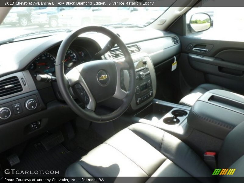 Silver Ice Metallic / Ebony 2013 Chevrolet Avalanche LT 4x4 Black Diamond Edition