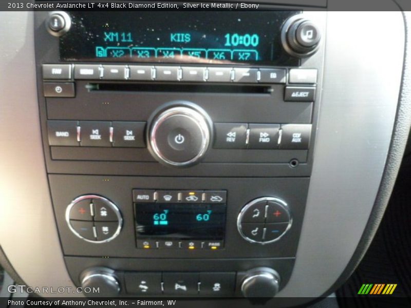 Silver Ice Metallic / Ebony 2013 Chevrolet Avalanche LT 4x4 Black Diamond Edition