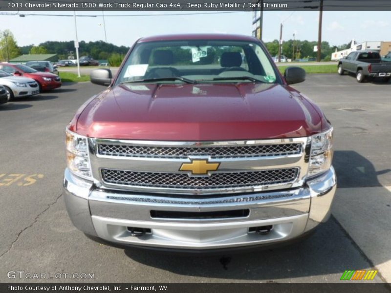 Deep Ruby Metallic / Dark Titanium 2013 Chevrolet Silverado 1500 Work Truck Regular Cab 4x4