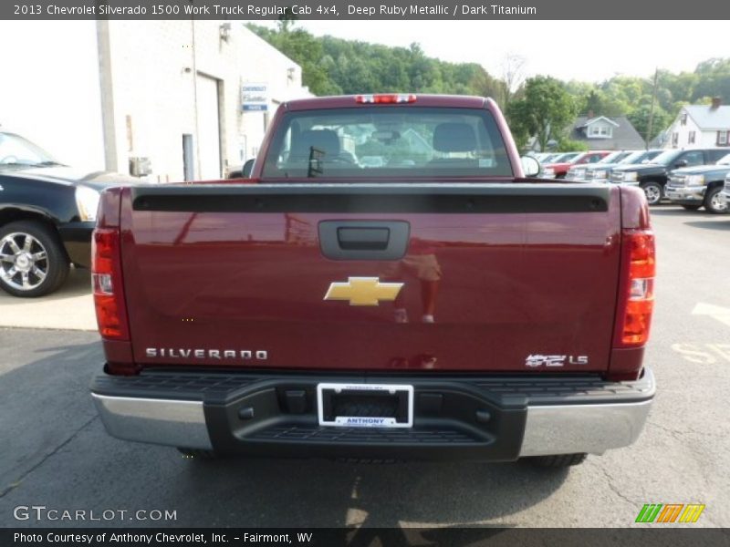 Deep Ruby Metallic / Dark Titanium 2013 Chevrolet Silverado 1500 Work Truck Regular Cab 4x4