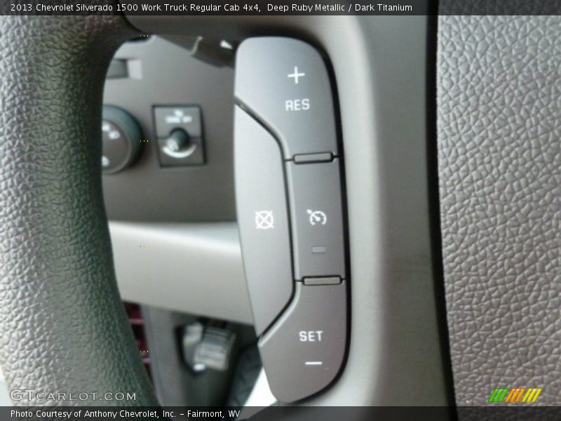 Deep Ruby Metallic / Dark Titanium 2013 Chevrolet Silverado 1500 Work Truck Regular Cab 4x4