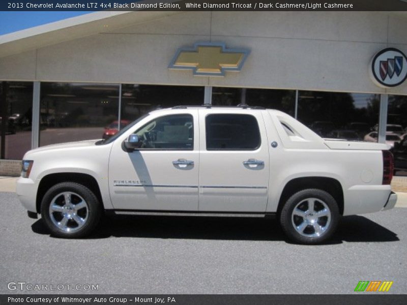 White Diamond Tricoat / Dark Cashmere/Light Cashmere 2013 Chevrolet Avalanche LTZ 4x4 Black Diamond Edition