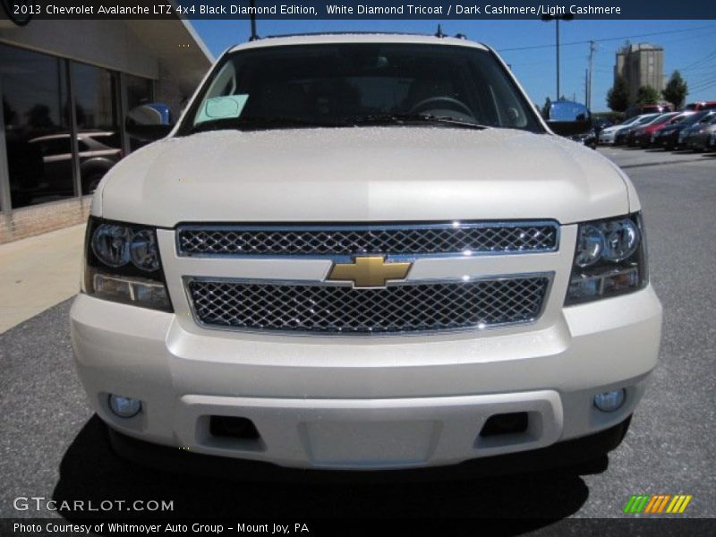 White Diamond Tricoat / Dark Cashmere/Light Cashmere 2013 Chevrolet Avalanche LTZ 4x4 Black Diamond Edition