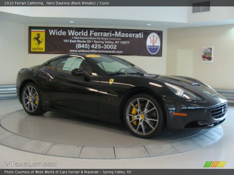 Nero Daytona (Black Metallic) / Cuoio 2010 Ferrari California