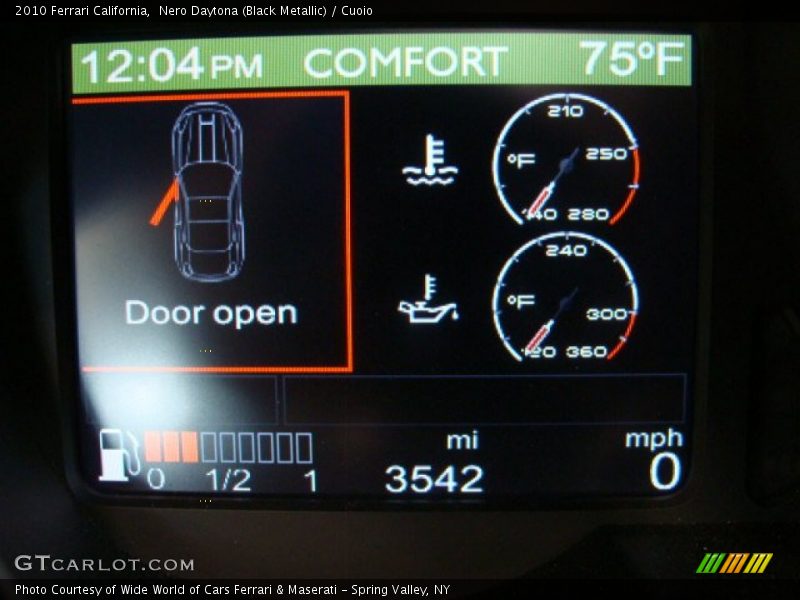 Nero Daytona (Black Metallic) / Cuoio 2010 Ferrari California