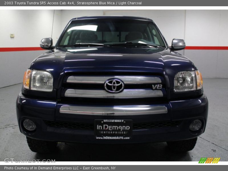 Stratosphere Blue Mica / Light Charcoal 2003 Toyota Tundra SR5 Access Cab 4x4