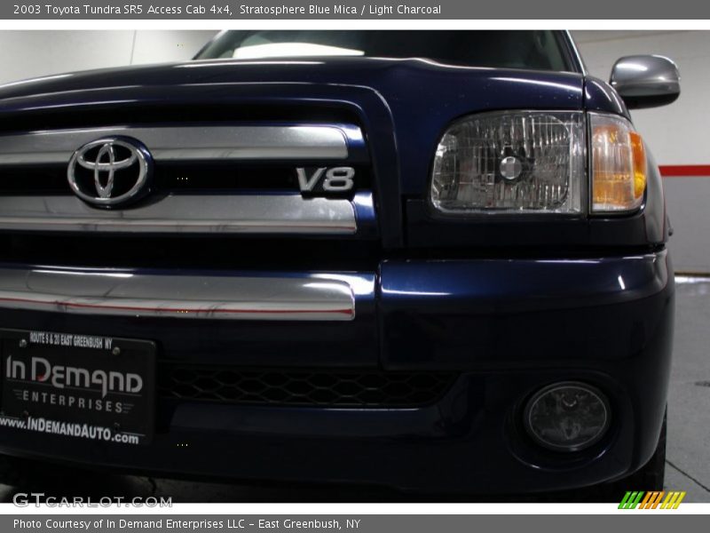 Stratosphere Blue Mica / Light Charcoal 2003 Toyota Tundra SR5 Access Cab 4x4