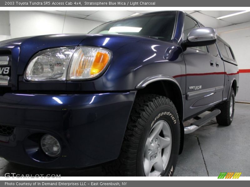 Stratosphere Blue Mica / Light Charcoal 2003 Toyota Tundra SR5 Access Cab 4x4