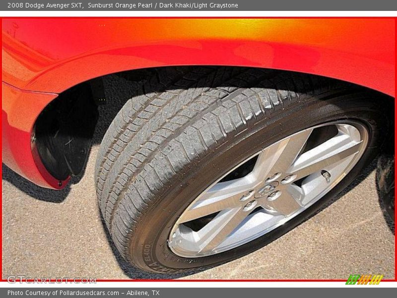 Sunburst Orange Pearl / Dark Khaki/Light Graystone 2008 Dodge Avenger SXT
