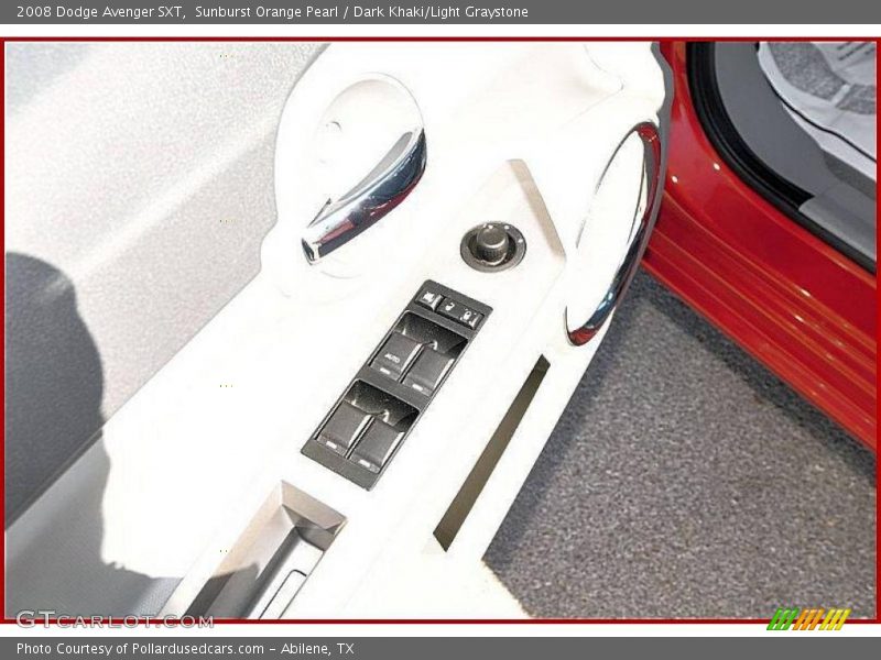 Sunburst Orange Pearl / Dark Khaki/Light Graystone 2008 Dodge Avenger SXT