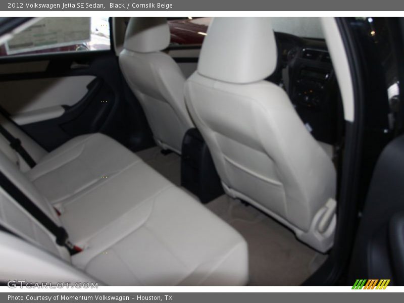 Black / Cornsilk Beige 2012 Volkswagen Jetta SE Sedan