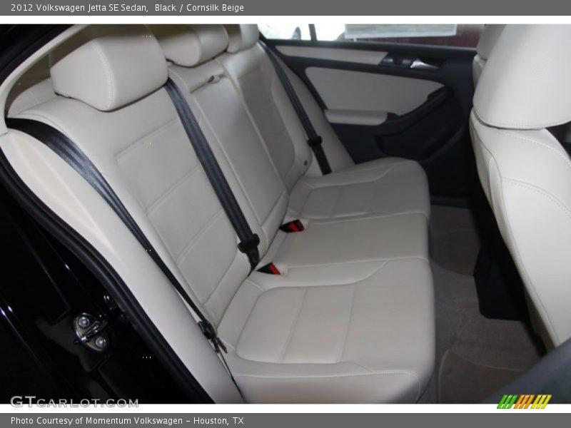 Black / Cornsilk Beige 2012 Volkswagen Jetta SE Sedan