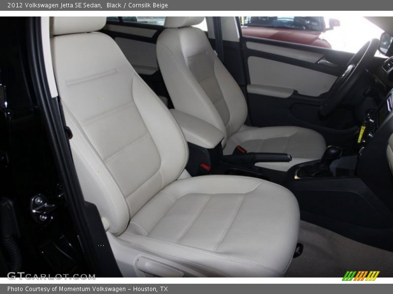 Black / Cornsilk Beige 2012 Volkswagen Jetta SE Sedan