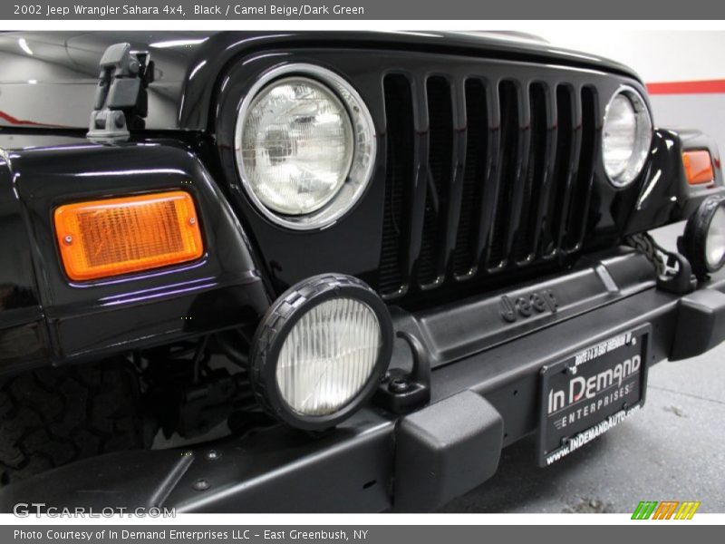 Black / Camel Beige/Dark Green 2002 Jeep Wrangler Sahara 4x4