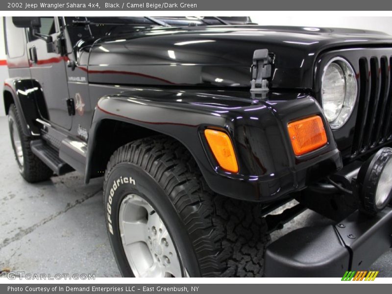 Black / Camel Beige/Dark Green 2002 Jeep Wrangler Sahara 4x4