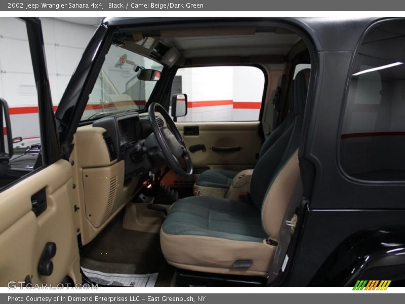 Black / Camel Beige/Dark Green 2002 Jeep Wrangler Sahara 4x4