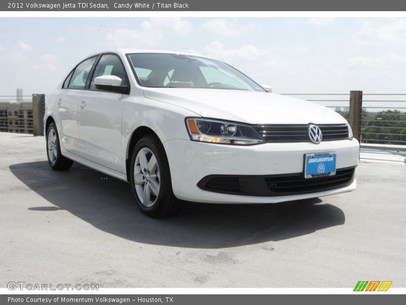 Candy White / Titan Black 2012 Volkswagen Jetta TDI Sedan