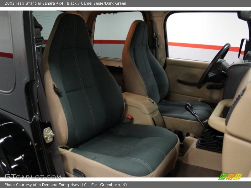  2002 Wrangler Sahara 4x4 Camel Beige/Dark Green Interior