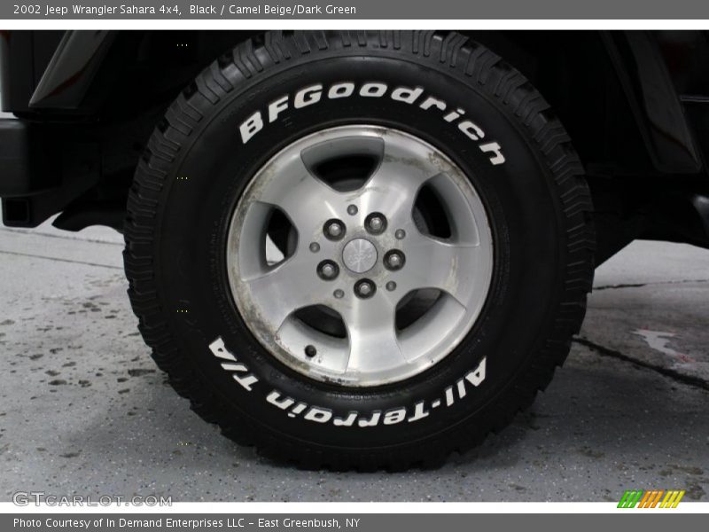 Black / Camel Beige/Dark Green 2002 Jeep Wrangler Sahara 4x4