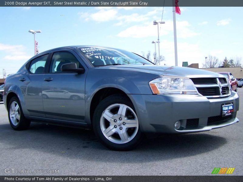 Silver Steel Metallic / Dark Slate Gray/Light Slate Gray 2008 Dodge Avenger SXT