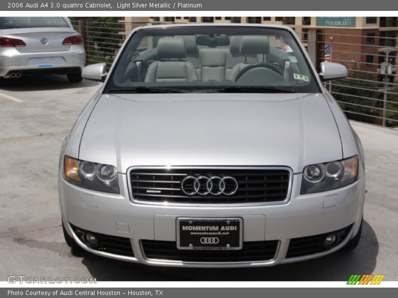 Light Silver Metallic / Platinum 2006 Audi A4 3.0 quattro Cabriolet