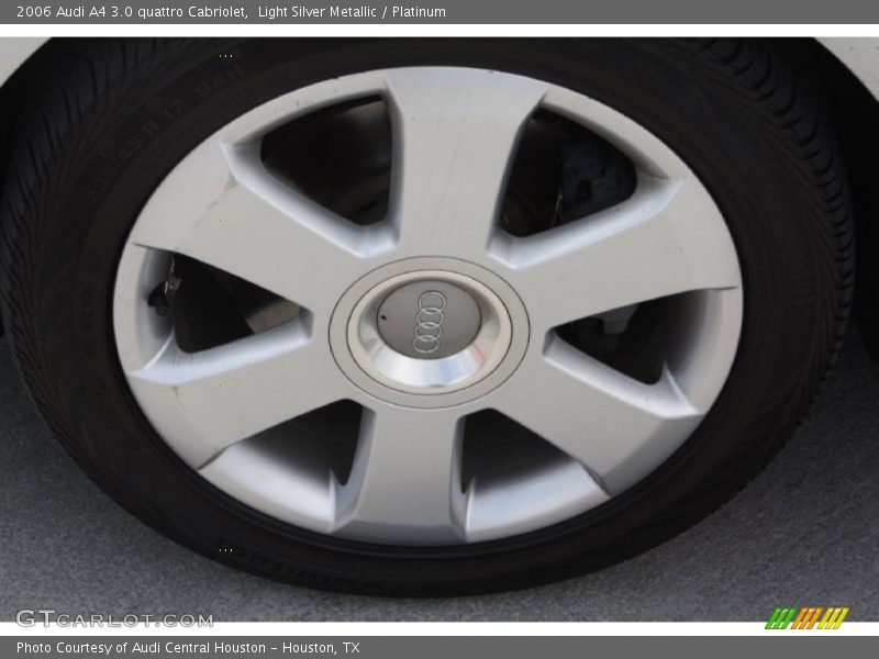 Light Silver Metallic / Platinum 2006 Audi A4 3.0 quattro Cabriolet