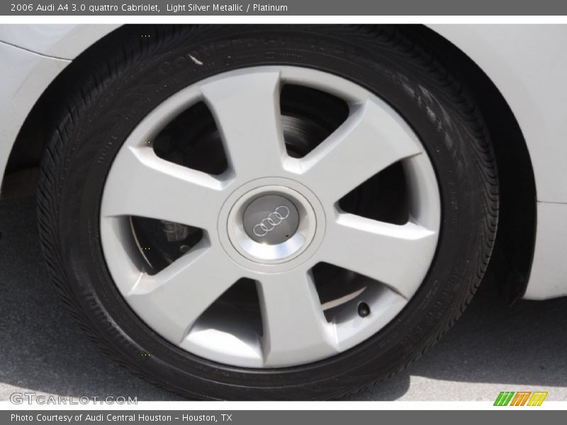 Light Silver Metallic / Platinum 2006 Audi A4 3.0 quattro Cabriolet