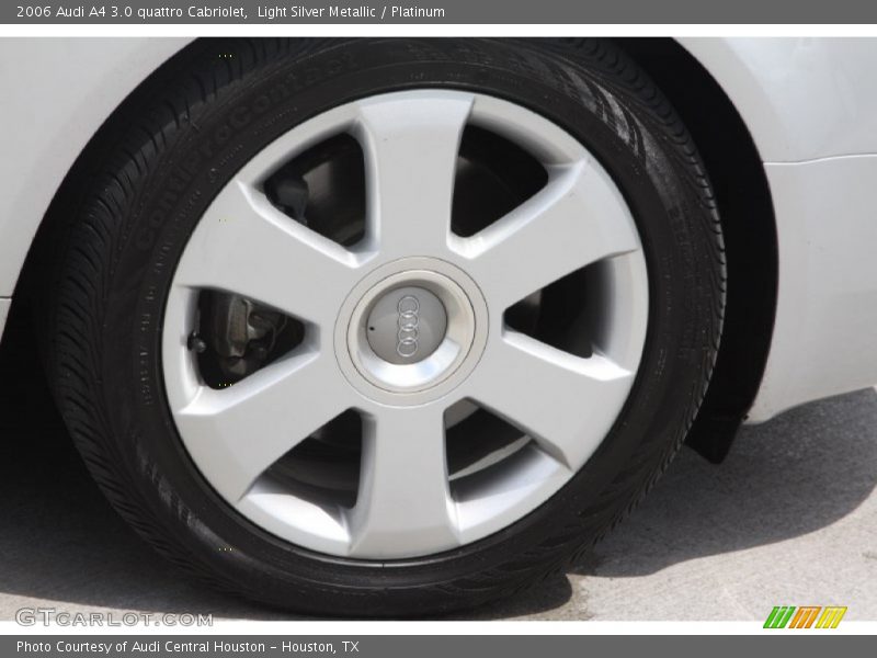 Light Silver Metallic / Platinum 2006 Audi A4 3.0 quattro Cabriolet