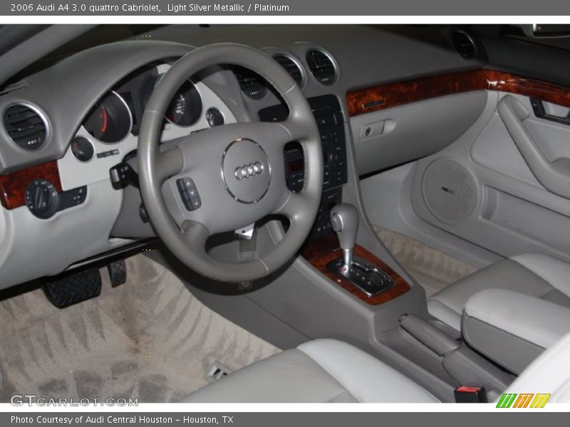 Light Silver Metallic / Platinum 2006 Audi A4 3.0 quattro Cabriolet