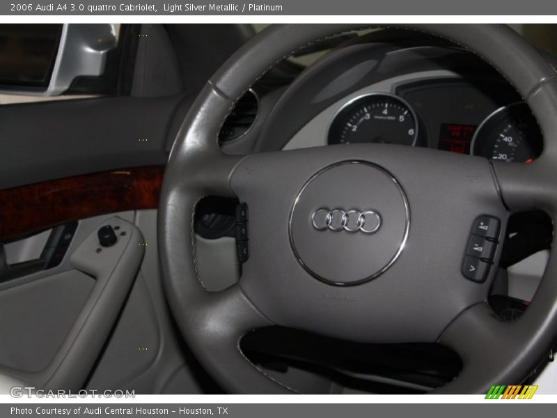 Light Silver Metallic / Platinum 2006 Audi A4 3.0 quattro Cabriolet