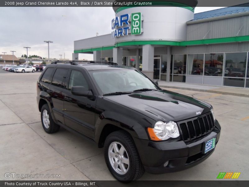 Black / Dark Slate Gray/Light Graystone 2008 Jeep Grand Cherokee Laredo 4x4