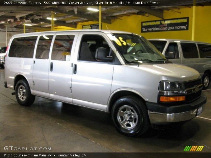 Silver Birch Metallic / Medium Dark Pewter 2005 Chevrolet Express 1500 Wheelchair Conversion Van