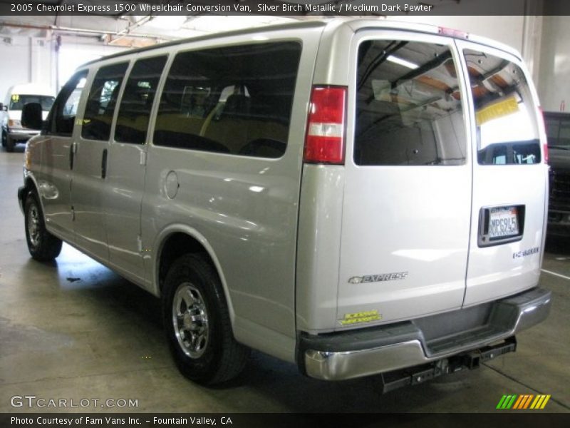 Silver Birch Metallic / Medium Dark Pewter 2005 Chevrolet Express 1500 Wheelchair Conversion Van