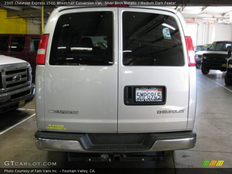 Silver Birch Metallic / Medium Dark Pewter 2005 Chevrolet Express 1500 Wheelchair Conversion Van