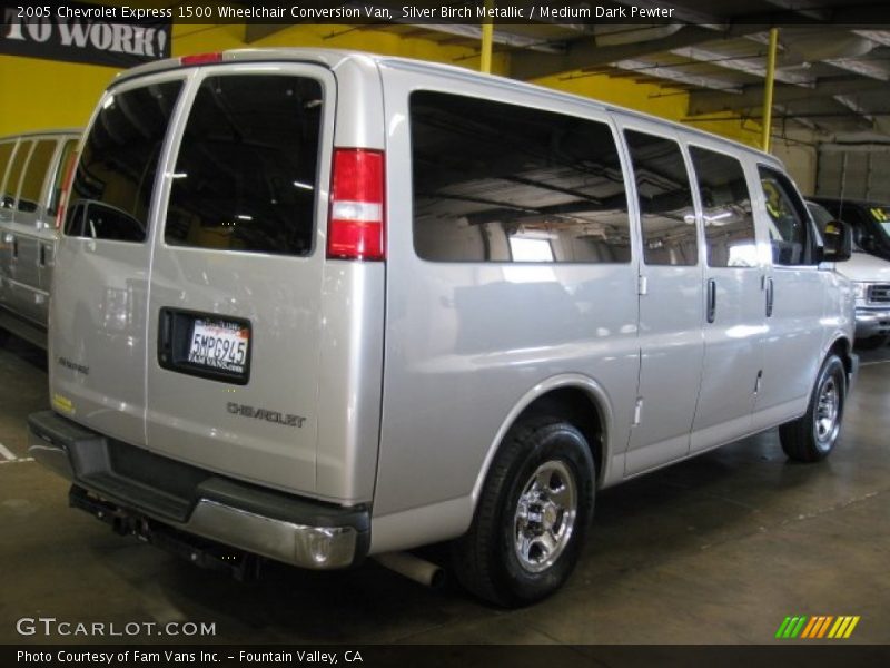 Silver Birch Metallic / Medium Dark Pewter 2005 Chevrolet Express 1500 Wheelchair Conversion Van