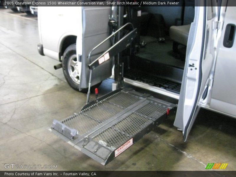 Silver Birch Metallic / Medium Dark Pewter 2005 Chevrolet Express 1500 Wheelchair Conversion Van