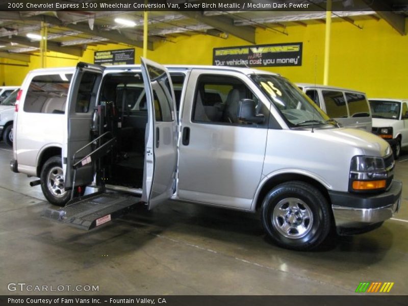 Silver Birch Metallic / Medium Dark Pewter 2005 Chevrolet Express 1500 Wheelchair Conversion Van