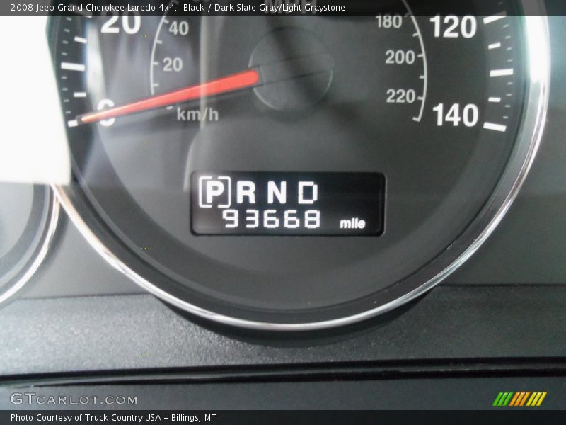 Black / Dark Slate Gray/Light Graystone 2008 Jeep Grand Cherokee Laredo 4x4