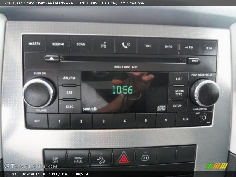 Black / Dark Slate Gray/Light Graystone 2008 Jeep Grand Cherokee Laredo 4x4