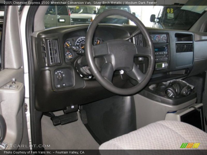 Silver Birch Metallic / Medium Dark Pewter 2005 Chevrolet Express 1500 Wheelchair Conversion Van