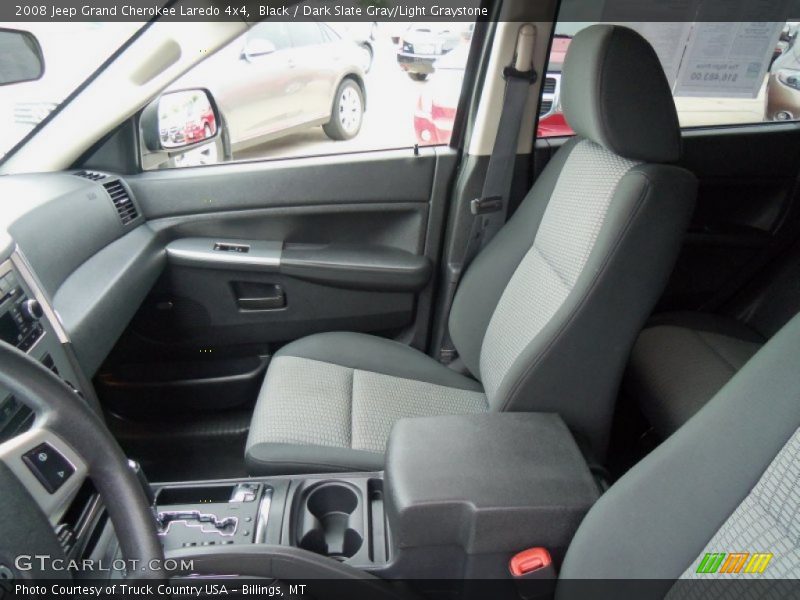 Black / Dark Slate Gray/Light Graystone 2008 Jeep Grand Cherokee Laredo 4x4