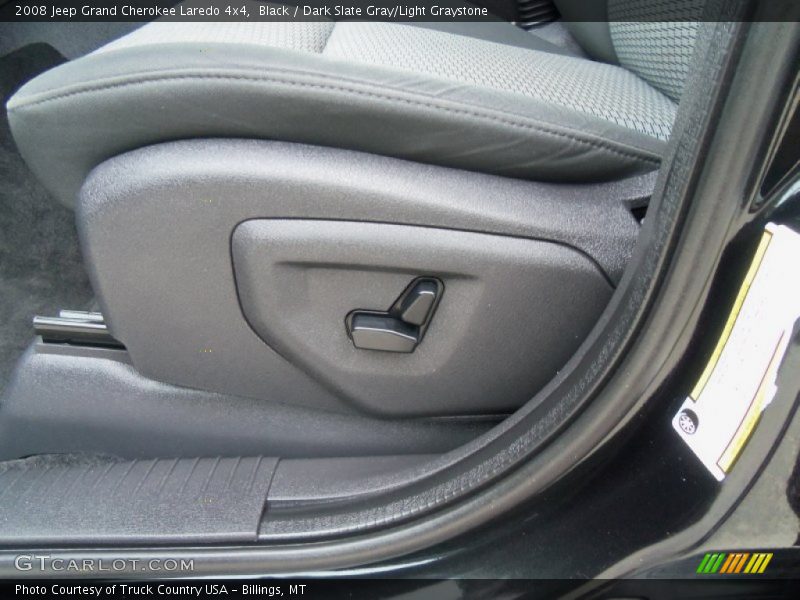 Black / Dark Slate Gray/Light Graystone 2008 Jeep Grand Cherokee Laredo 4x4