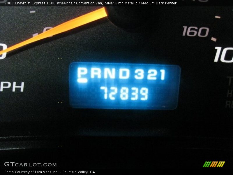 Silver Birch Metallic / Medium Dark Pewter 2005 Chevrolet Express 1500 Wheelchair Conversion Van