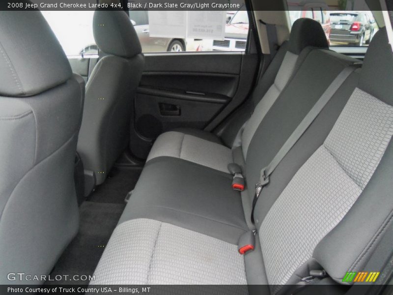 Black / Dark Slate Gray/Light Graystone 2008 Jeep Grand Cherokee Laredo 4x4