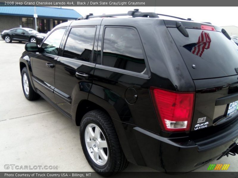 Black / Dark Slate Gray/Light Graystone 2008 Jeep Grand Cherokee Laredo 4x4