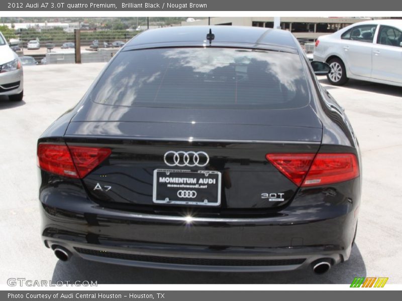 Brilliant Black / Nougat Brown 2012 Audi A7 3.0T quattro Premium